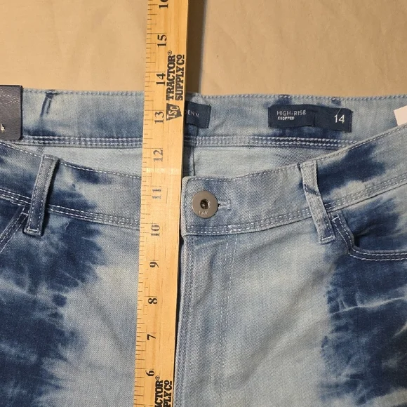 J. Jill Blue Tie-Dye Ankle Jeans - Picture 8 of 10